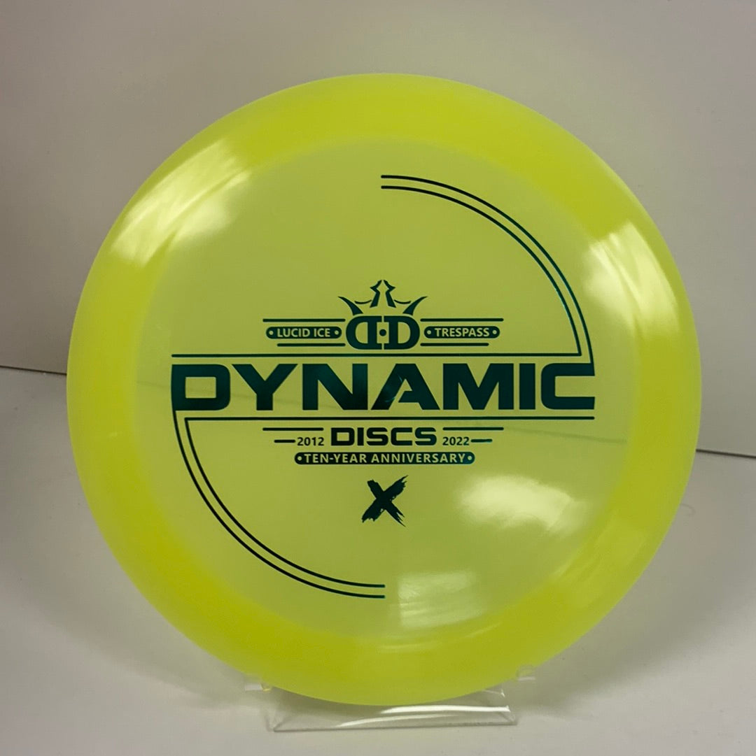 Dynamic Discs Lucid Ice Trespass 10yr anniversary